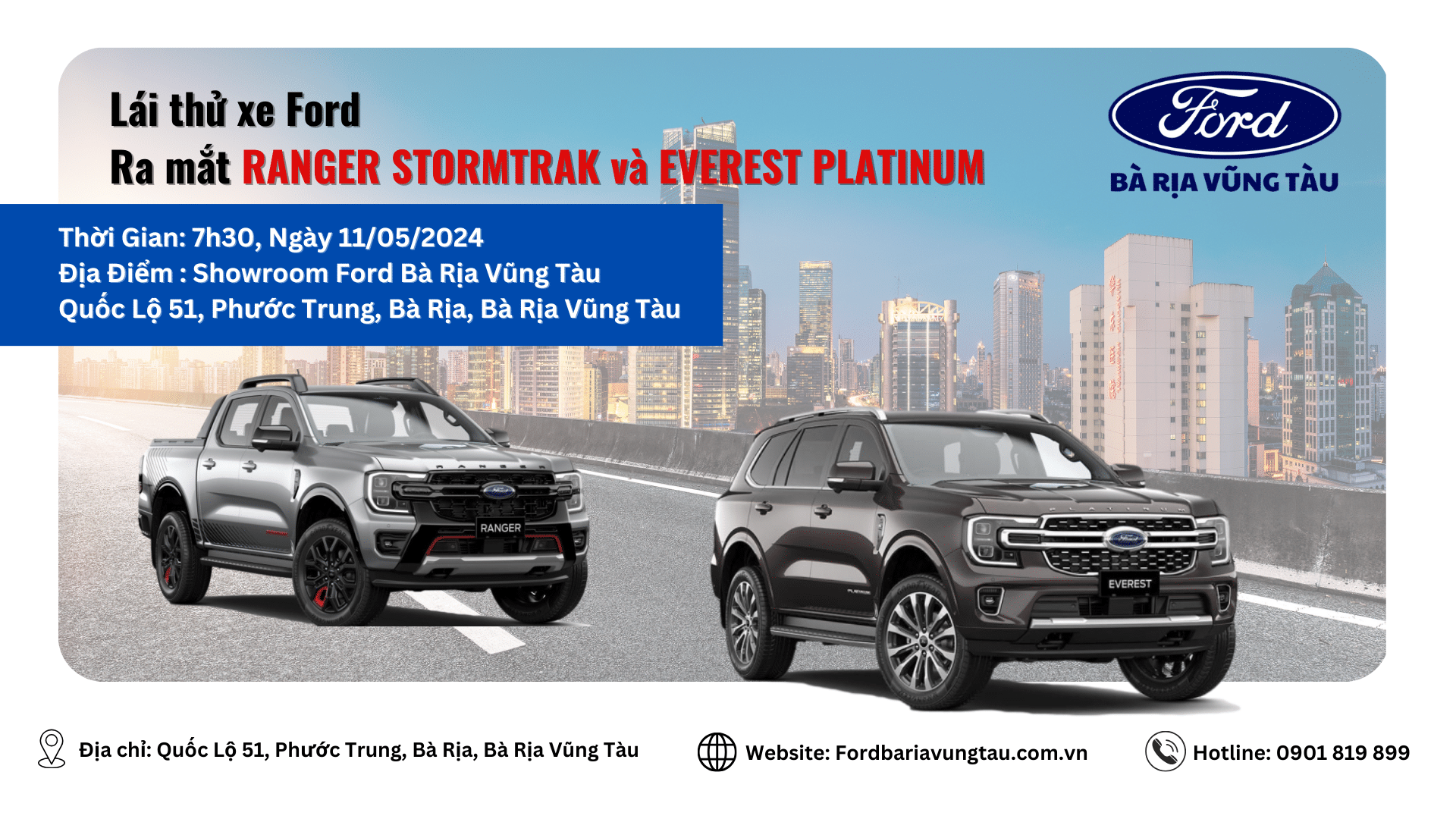 Ra Mắt Và Lái Thử Ranger Stormtrak Và Everest Platinum